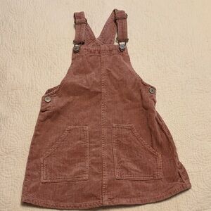 Zara Kids Corduroy Overalls in Rose